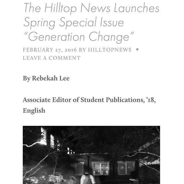 Attention all students: The Spring 2016 Special Issue theme has been launched. Click the link in our bio to find out how you can get involved!