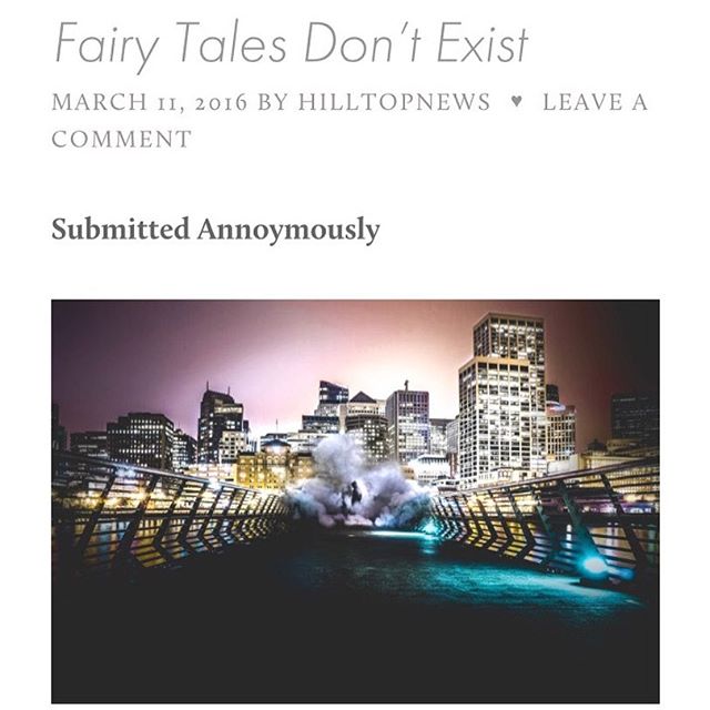 Head over to the website to check out our latest article, "Fairytales Don't Exist" to start off the week! #lagrangecollege #thehilltopnews